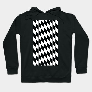 Checkered Rhomboids "White-Black" Hoodie